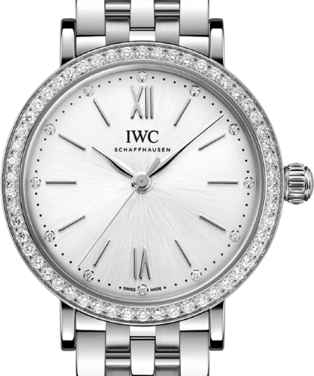 IWC Portofino Automatic 34mm Bialy Stal