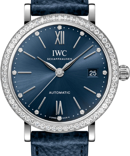 IWC Portofino Automatic 37mm Niebieski Stal IW658602