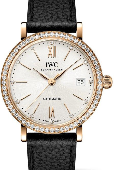 IWC Portofino Srebrny 37 mm Złoto różowe IW658603
