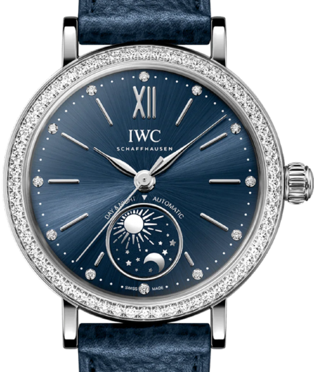 IWC Portofino Automatic Day & Night 34mm Niebieski Stal