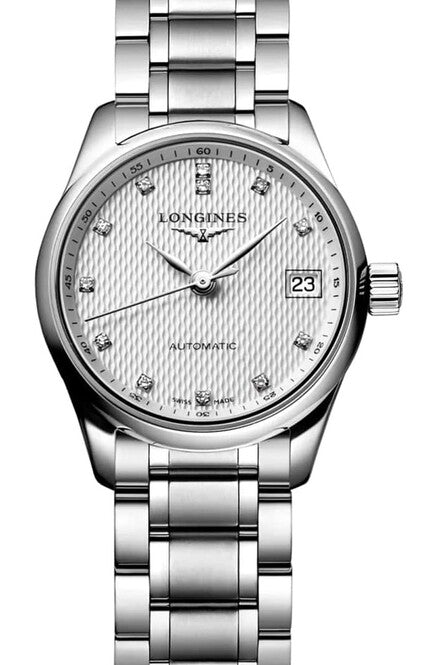 Longines Master Collection Srebrny 25 mm Stal L2.128.4.77.6