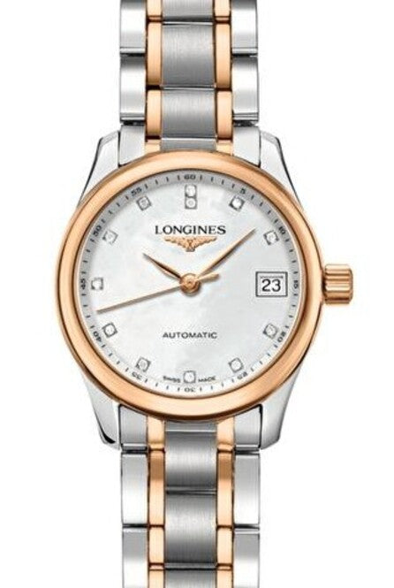 Longines Master Collection Masa perłowa 25 mm Złoto/Stal L2.128.5.89.7