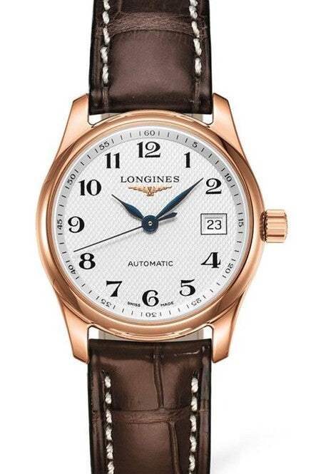 Longines Master Collection Srebrny 29 mm Złoto różowe L2.257.8.78.3