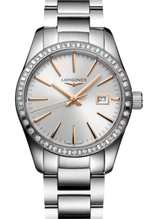 Longines Conquest Classic Srebrny 29 mm Stal L2.286.0.72.6