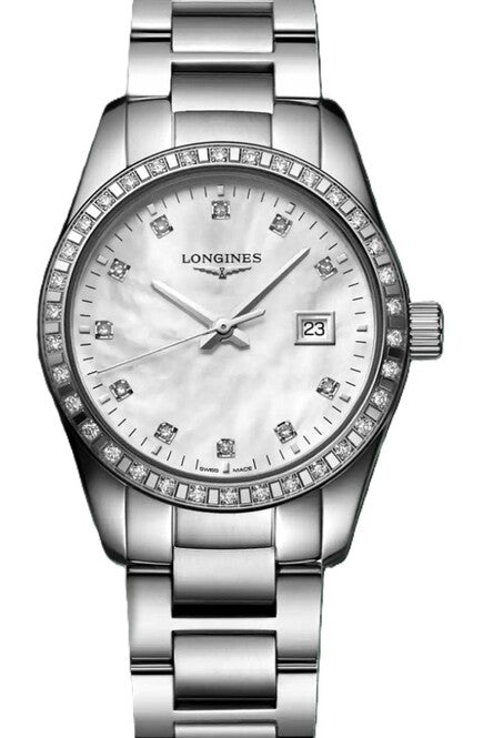 Longines Conquest Classic Srebrny 29 mm Stal L2.286.0.87.6