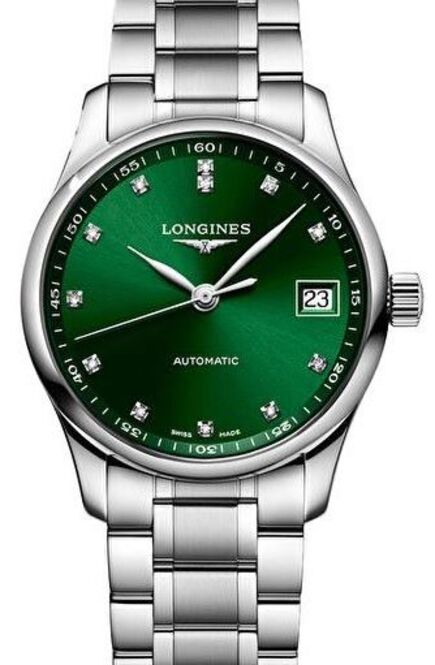 Longines Master Collection Zielony 34 mm Stal L2.357.4.99.6