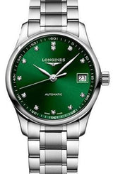 Longines Master Collection Zielony 34 mm Stal L2.357.4.99.6