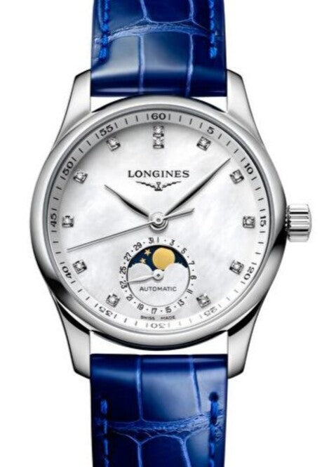 Longines Master Collection Masa perłowa 34 mm Stal L2.409.4.87.0
