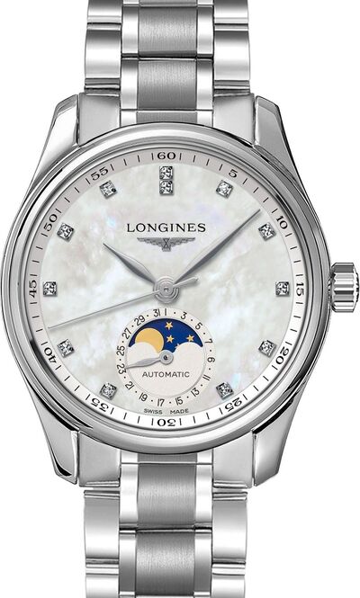 Longines Master Collectio Masa perłowa 34 mm Stal L2.409.4.87.6