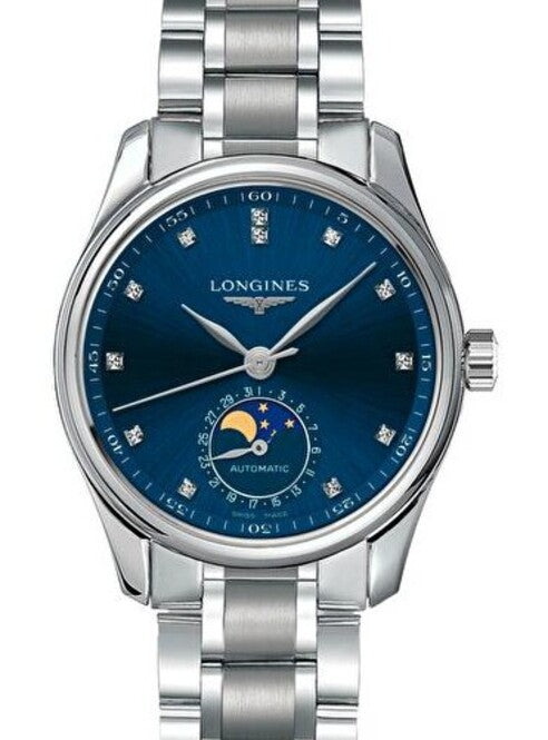 Longines Master Collection Niebieski 40 mm Stal L2.409.4.97.6