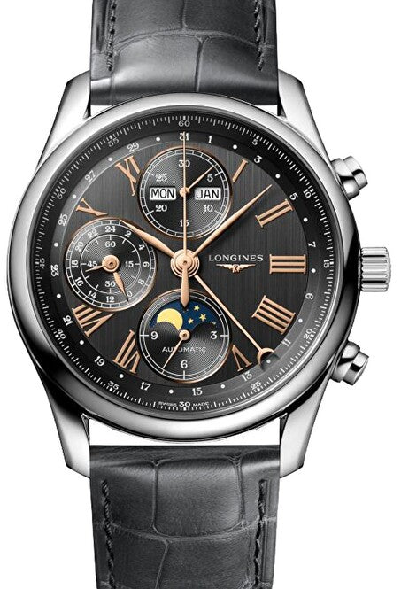 Longines Master Collection Szary 40 mm Stal L2.673.4.61.2