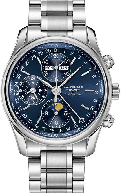 Longines Master Collection Niebieski 40 mm Stal L2.673.4.92.6