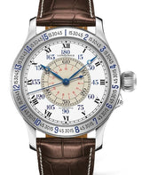 Longines Lindbergh Hour Angle Biały 47 mm Stal L2.678.4.11.0