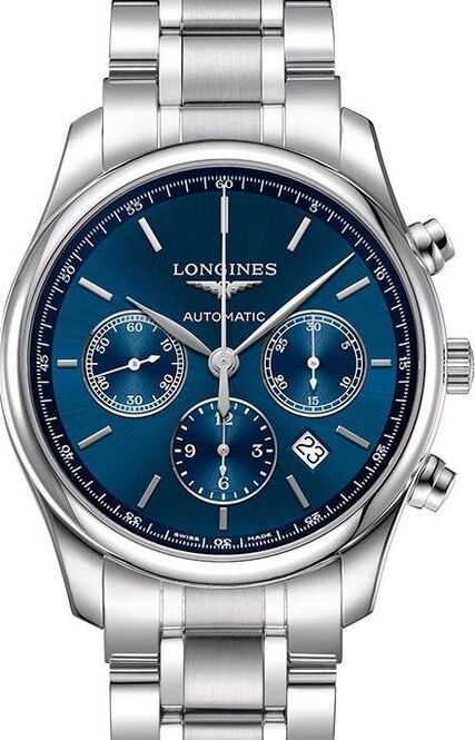 Longines Master Collection Niebieski 42 mm Stal L2.759.4.92.6