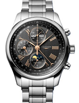 Longines Master Collection Czarny 42 mm Stal L2.773.4.61.6