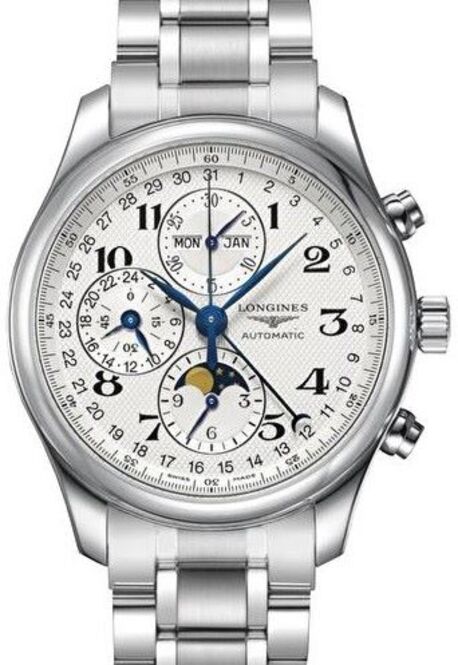 Longines Master Collection Srebrny 42 mm Stal L2.773.4.78.6