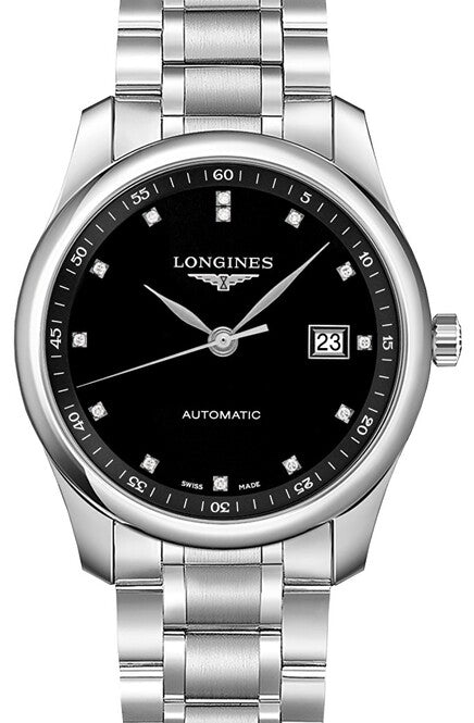Longines Master Collection Czarny 40 mm Stal L2.793.4.57.6