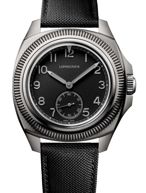 Longines Pilot Majetek Czarny 43 mm Tytan L2.838.1.53.2