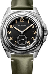 Longines Pilot Majetek Czarny 43 mm Stal L2.838.4.53.2
