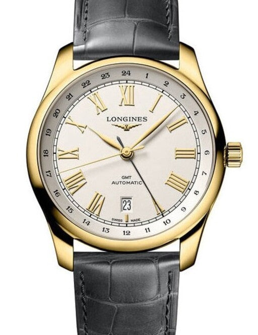 Longines Master Collection Srebrny 40 mm Żółte złoto L2.844.6.71.2