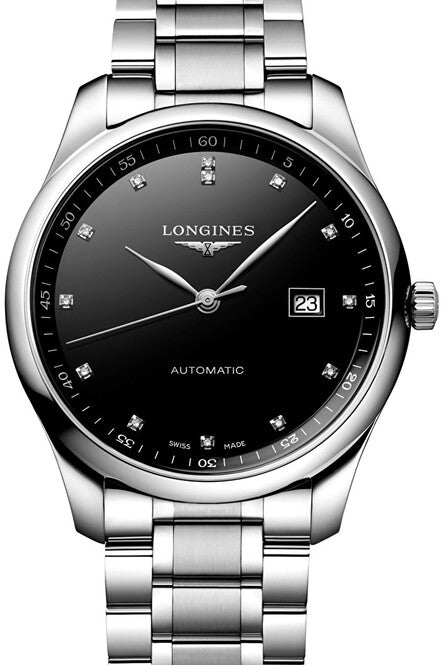 Longines Master Collection Czarny 42 mm Stal L2.893.4.57.6