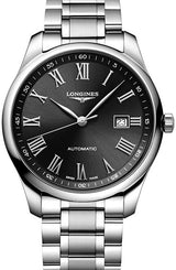 Longines Master Collection Czarny 42 mm Stal L2.893.4.59.6