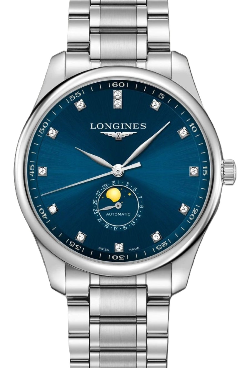 Longines Master Collection Niebieski 42 mm Stal L2.909.4.97.6
