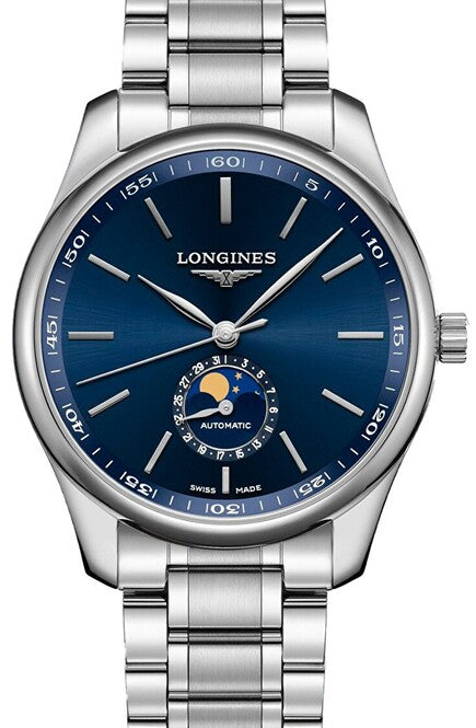 Longines Master Collection Niebieski 42 mm Stal L2.919.4.92.6
