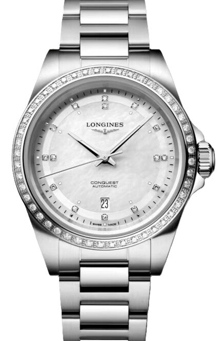 Longines Conquest Masa perłowa 30 mm Stal L3.320.0.87.6