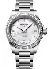 Longines Conquest Masa perłowa 34 mm Stal L3.430.0.87.6