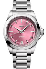 Longines Conquest Różowy 34 mm Stal L3.430.4.99.6