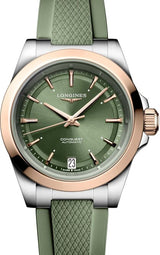 Longines Conquest Zielony 34 mm Złoto/Stal L3.430.5.02.9