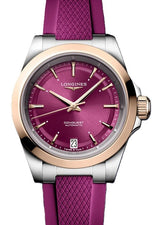 Longines Conquest Fioletowy 34 mm Złoto/Stal L3.430.5.98.9