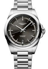 Longines Conquest Czarny 38 mm Stal L3.720.4.52.6