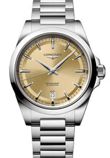 Longines Conquest Szampański 38 mm Stal L3.720.4.62.6
