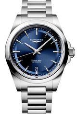 Longines Conquest Niebieski 38 mm Stal L3.720.4.92.6