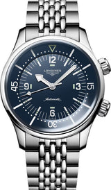 Longines Legend Diver Niebieski 39 mm Stal L3.764.4.90.7