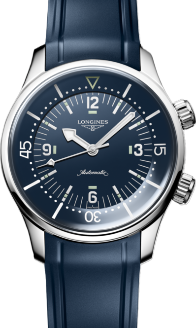 Longines Legend Diver Niebieski 39 mm Stal L3.764.4.90.9