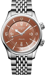 Longines Legend Diver Brązowy 39 mm Stal L3.764.4.96.6