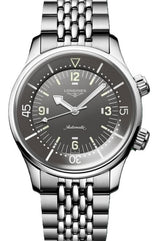 Longines Legend Diver Szary 39 mm Stal L3.764.4.99.6