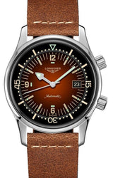 Longines Legend Diver Brązowy 42 mm Stal L3.774.4.60.2