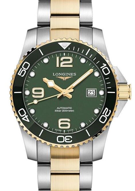 Longines HydroConquest Zielony 41 mm Stal L3.781.3.06.7