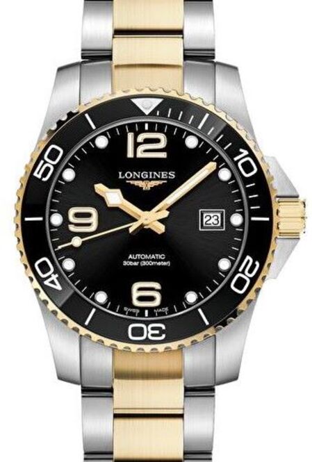 Longines HydroConquest Czarny 41 mm Stal L3.781.3.56.7