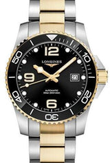 Longines HydroConquest Czarny 41 mm Stal L3.781.3.56.7