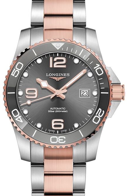 Longines HydroConquest Szary 41 mm Stal L3.781.3.78.7