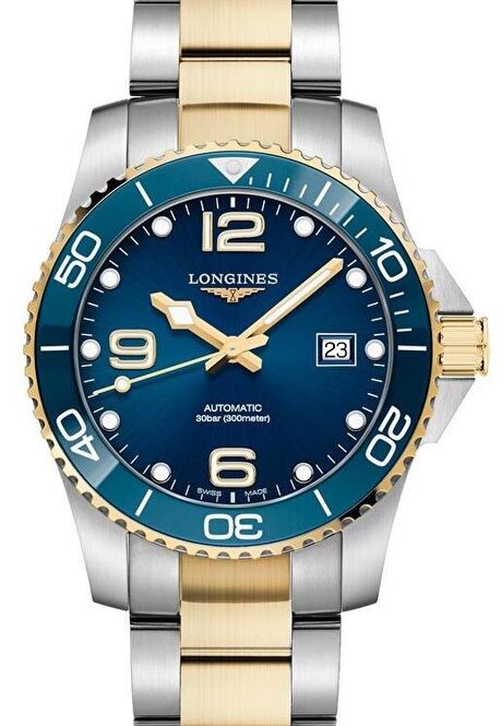 Longines HydroConquest Niebieski 41 mm Stal L3.781.3.96.7