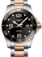 Longines HydroConquest Czarny 43 mm Stal L3.782.3.58.7