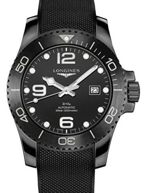 Longines HydroConquest Czarny 43 mm Ceramika L3.784.4.56.9