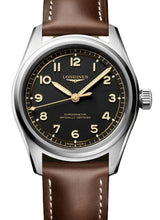 Longines Spirit Pilot Czarny 39 mm Stal L3.809.4.53.2