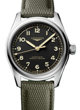 Longines Spirit Pilot Czarny 39 mm Stal L3.809.4.53.9